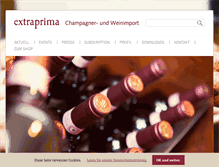 Tablet Screenshot of extraprima.com